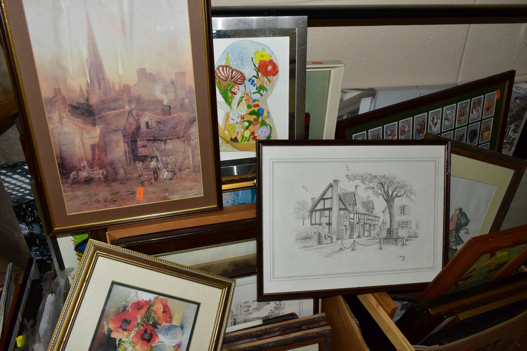 TWO BOXES AND LOOSE PICTURES AND PRINTS ETC, to include an open edition L.S. Lowry print ' - Image 3 of 3