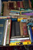 BOOKS, two boxes containing approximately 60 miscellaneous titles including Miller's Antique