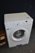 AN INDESIT BWSD71252W SHALLOW WASHING MACHINE width 60cm, depth 45cm and height 85cm (PAT pass and