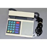 A RETRO BANG & OLUFSEN DESK TELEPHONE, coloured keys, bears label verso 'BEOCOM DTMF....ID NR.