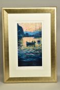 ROLF HARRIS (AUSTRALIA 1930) 'FISHING BOATS,HYDRA', a signed limited edition print, 289/295 no