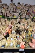 TWO BOXES OF UNBOXED PIGGIN' ORNAMENTS AND OTHER PIG, ANIMAL AND BIRD FIGURES, all unboxed,