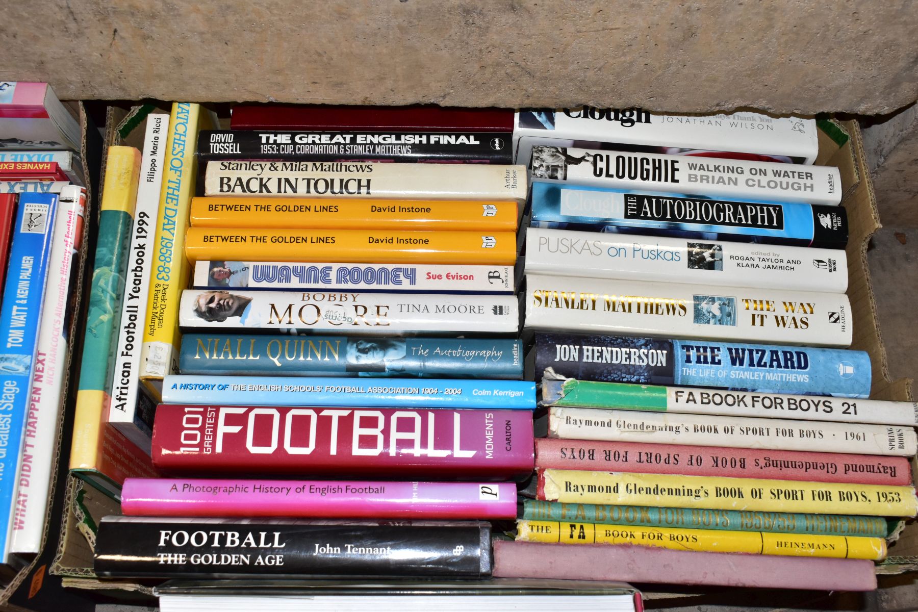 FOOTBALL INTEREST: SIX BOXES OF HARDBACK AND PAPERBACK BOOKS, over two hundred and forty books and - Image 7 of 7