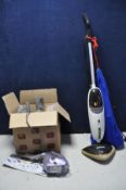 A ORECK STEAM CLEANER model No STEAM75i along with a Shark portable steam pocket system (both PAT