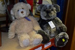 TWO BEARHOUSE TEDDY BEARS, comprising of 'Beaumaris' covered in golden plush, approximate length