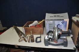 A CHALLENGE XTREME MMS5788 MITRE SAW with laser and box (PAT pass and working), three vintage