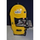 A PERFORM CCB 85mm BANDSAW ( PAT pass and working) and an unbranded Bench Grinder (PAT fail due to