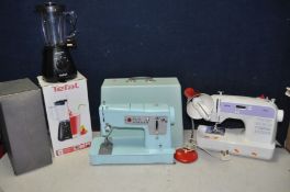 A BROTHER ES-2020 SEWING MACHINE (PAT pass and powers up), a Singer 348 sewing machine (untested), a