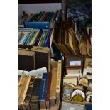 BOOKS & SUNDRIES five boxes containing approximately one hundred book titles to include