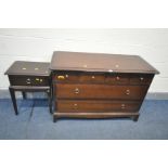 A STAG MINSTREL CHEST OF FOUR SHORT OVER TWO LONG DRAWERS, width 107cm x depth 47cm x height 72cm,