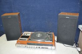 A SONY STEREO MUSIC SYSTEM HMK-70 with pair of Sony SS2030 speakers (PAT pass and working) broken to