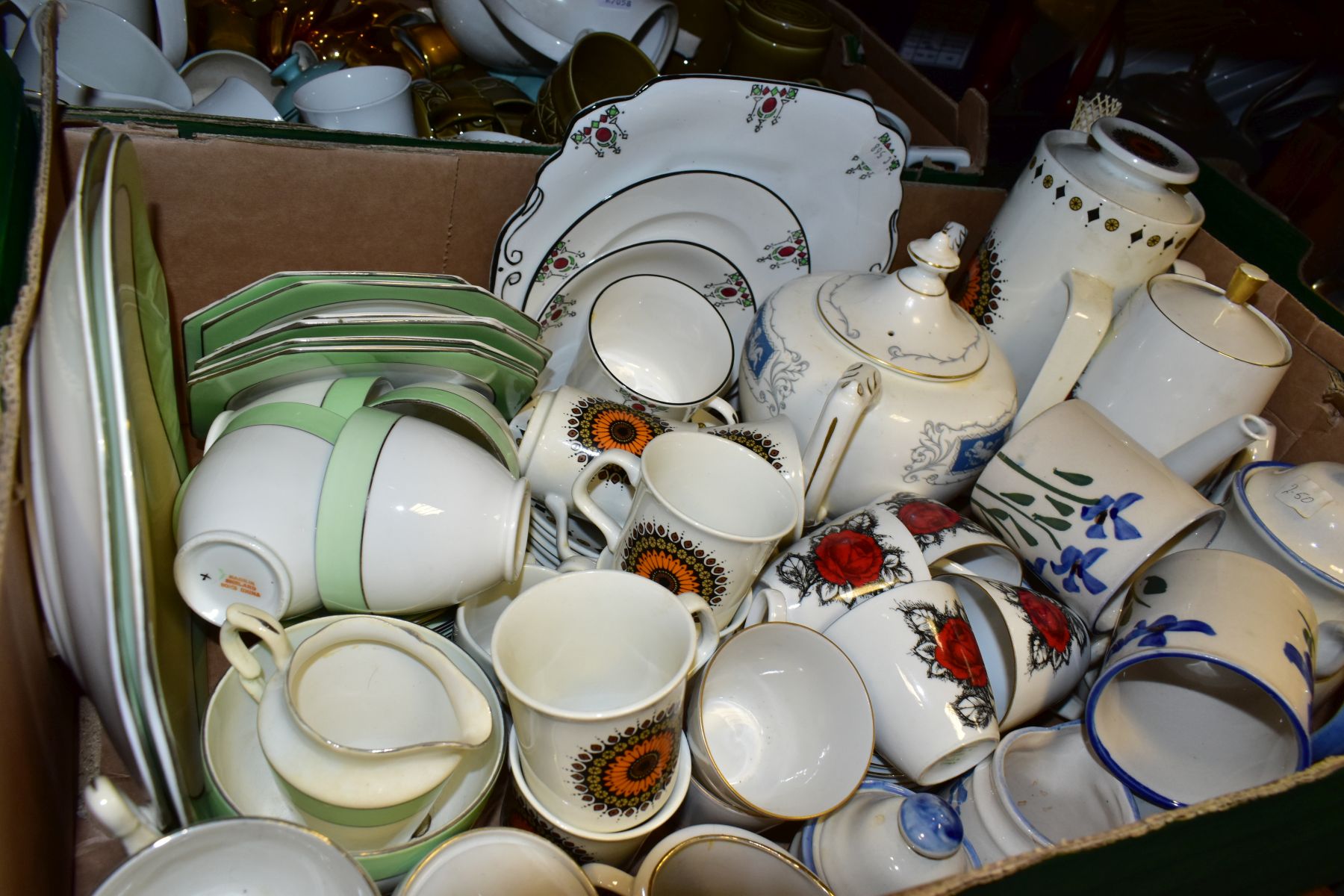 SIX BOXES OF CERAMIC TEA WARES, to include a fifteen piece Beswick Zorba tea set, mid twentieth - Image 11 of 13