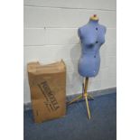 AN VINTAGE ADJUSTOFORM DRESSMAKERS MANNEQUIN, with original box (condition:-box distressed,