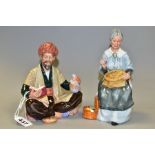 TWO ROYAL DOULTON FIGURES, comprising 'Omar Khayyam' HN2247 and 'Embroidering' HN2855 (2) (Condition