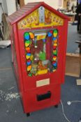 A VINTAGE 'LUCKY EGGS' SLOT MACHINE width 62cm, depth 56cm and height 145cm (PAT pass and powers