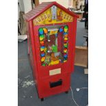 A VINTAGE 'LUCKY EGGS' SLOT MACHINE width 62cm, depth 56cm and height 145cm (PAT pass and powers