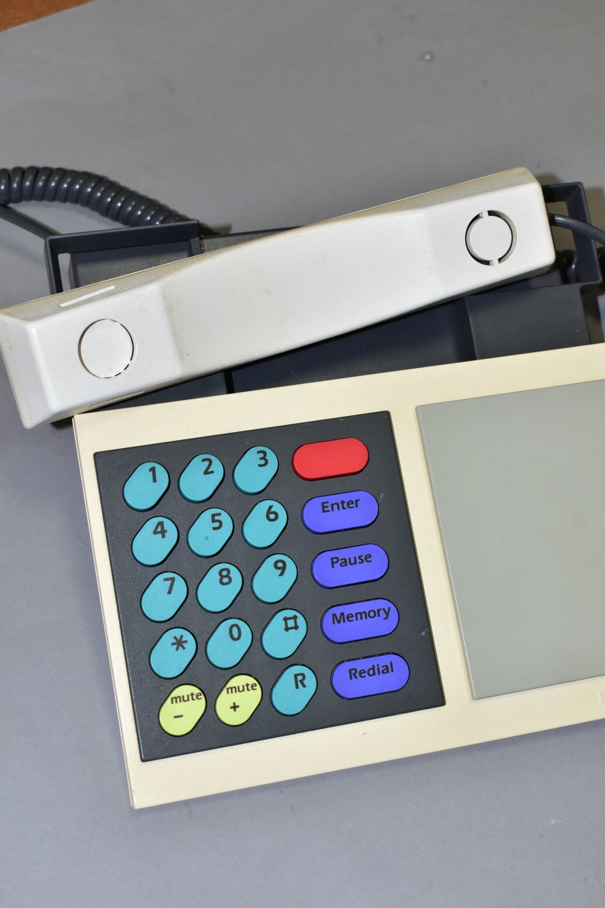 A RETRO BANG & OLUFSEN DESK TELEPHONE, coloured keys, bears label verso 'BEOCOM DTMF....ID NR. - Image 2 of 4