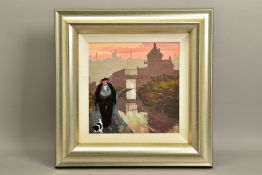 AUSTIN MOSELEY (BRITAIN 1930) 'EVENING STROLL', a limited edition print from an edition of 195,