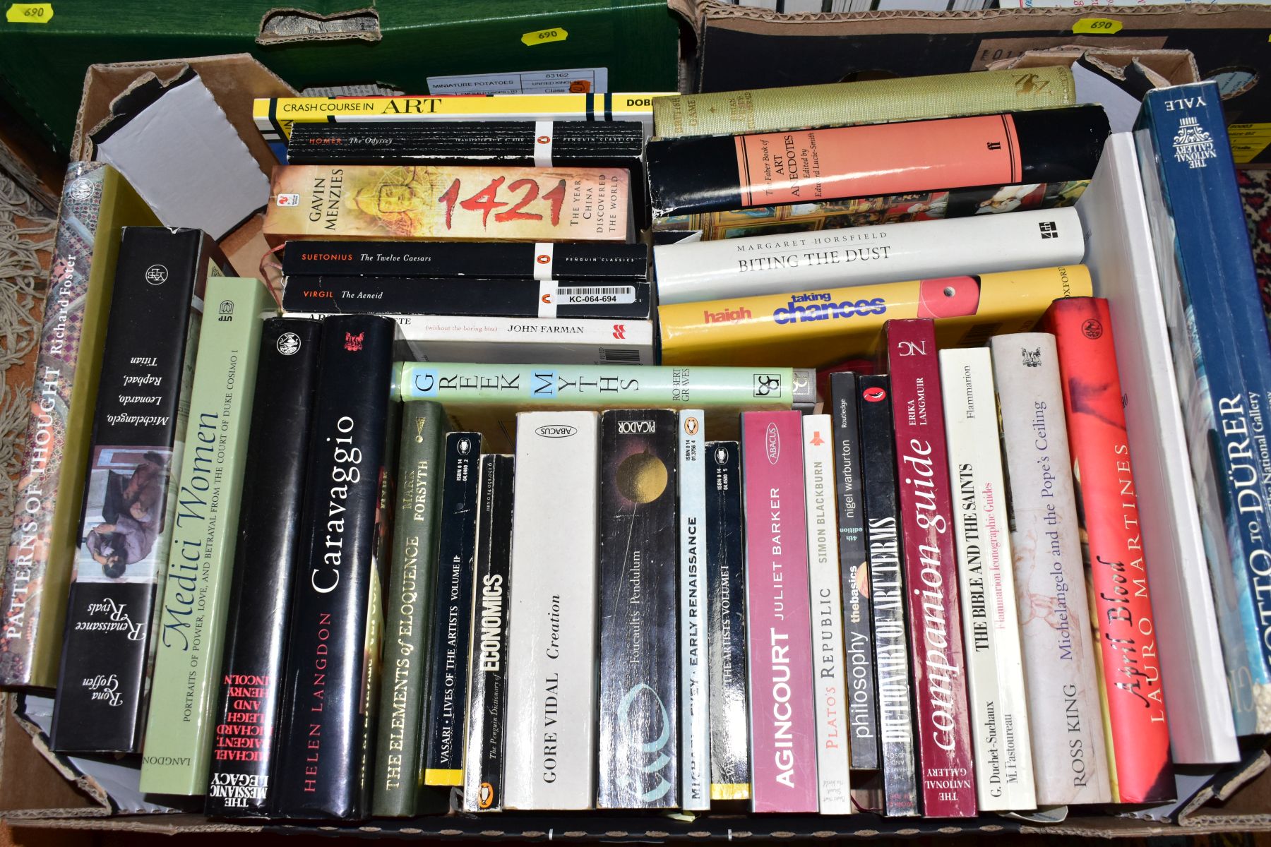 BOOKS, five boxes containing approximately 160 hardback and paperback titles, mostly relating to - Image 2 of 6