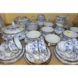 A ROYAL DOULTON 'SAPPHIRE BLOSSOM' DINNER SERVICE FOR SIX, comprising of six each of the