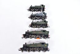 FIVE BOXED AIRFIX OO GAUGE G.W.R. LOCOMOTIVES, all in playworn condition, 2 x class 61XX tank