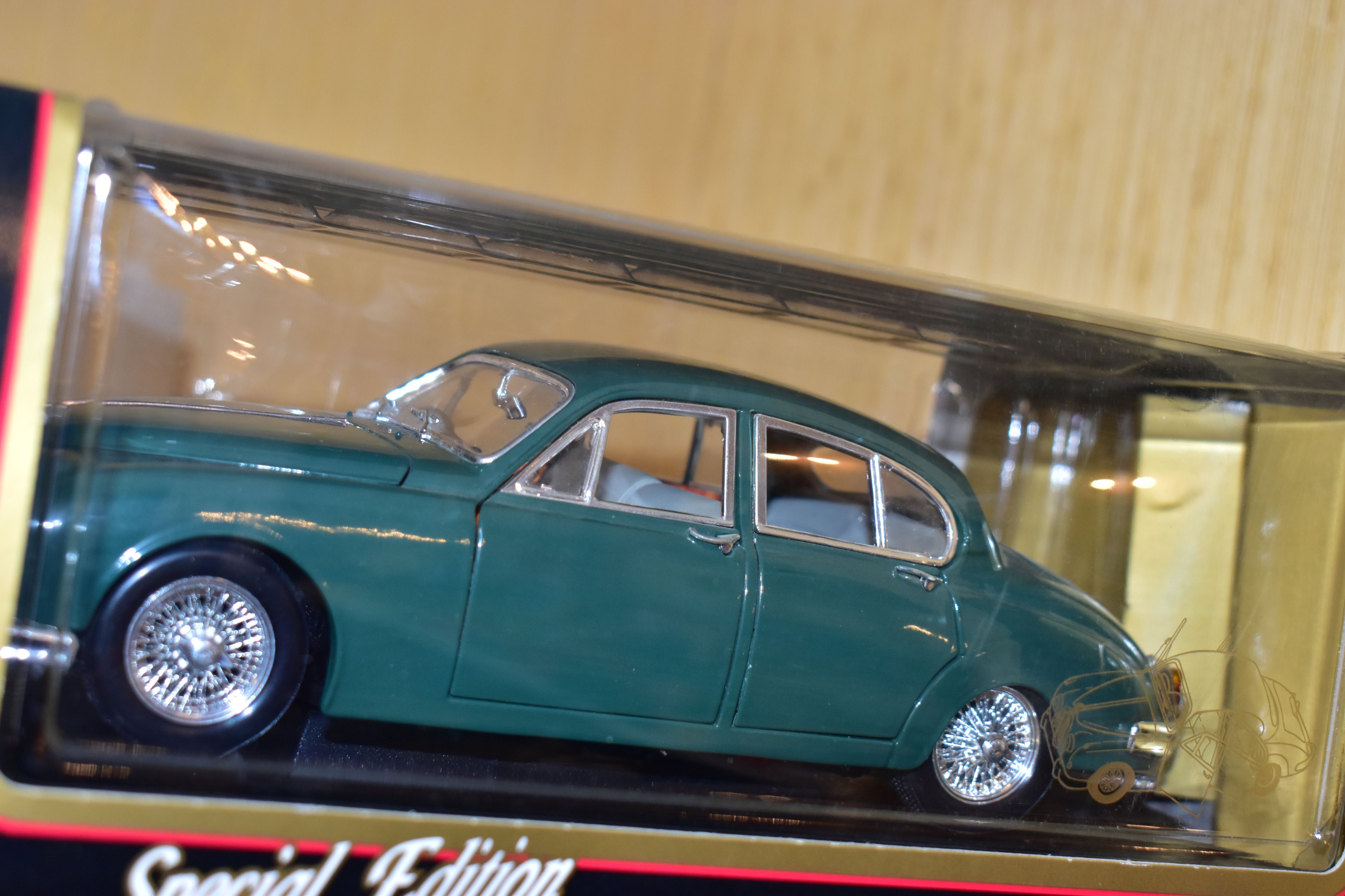 SEVEN BOXED ASSORTED MODERN DIECAST BRITISH CAR MODELS, all 1:18 scale Bburago 1937 Jaguar SS100, - Image 2 of 16
