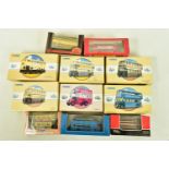 A TRAY OF BOXED DIE-CAST COACH AND BUS MODEL VEHICLES, to include various Corgi Commercial and