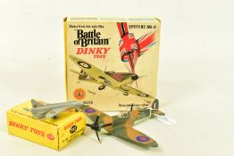 A BOXED DINKY TOYS BATTLE OF BRITAIN SPITFIRE MKII, no.719, with a motor driven propeller, not