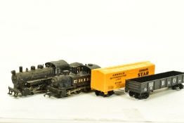 TWO BOXED HO GAUGE RIVAROSSI AMERICAN OUTLINE LOCOMOTIVES, class C 16a, unmarked black livery (