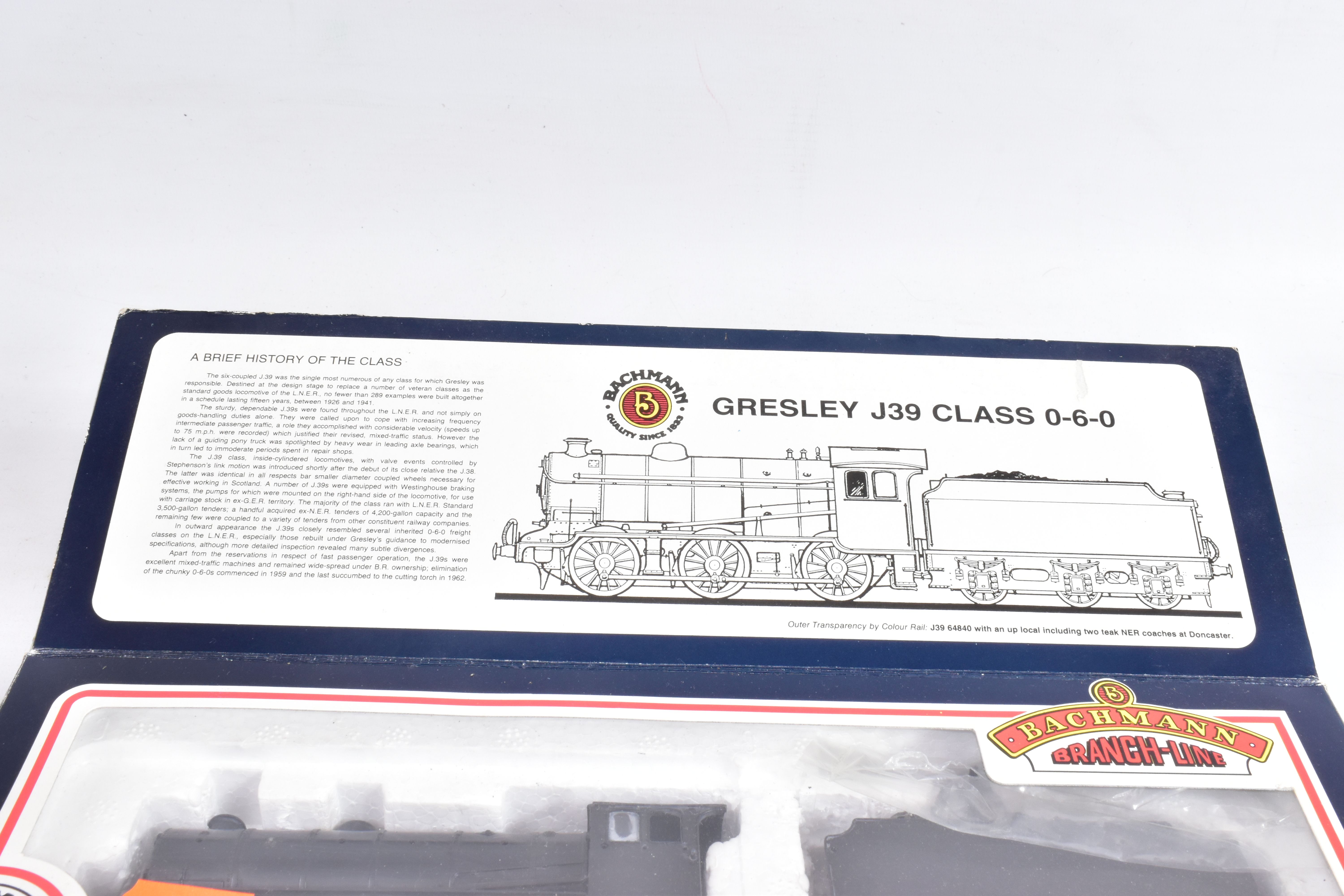 TWO BOXED BACHMANN OO GAUGE LOCOMOTIVES, unnumbered class J39, plain black livery (ex No.64958?) ( - Image 6 of 6