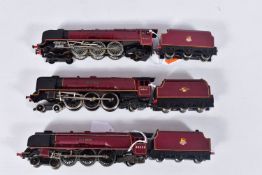 THREE BOXED HORNBY DUBLO DUCHESS CLASS LOCOMOTIVES, all have been repainted, renumbered and