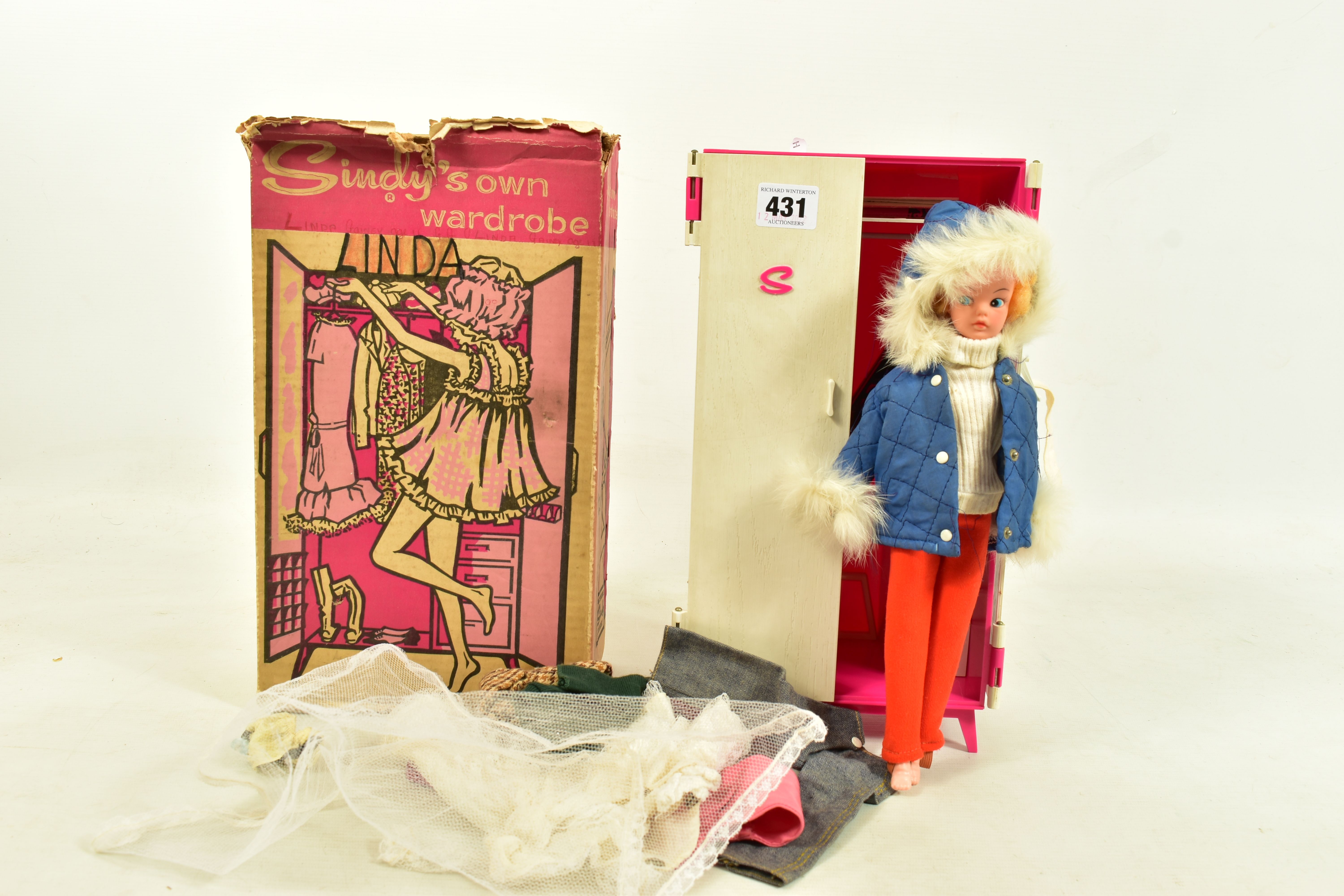 A BOXED SINDY'S OWN WARDROBE, appears complete and in fairly good condition, with Sindy Set and Hair
