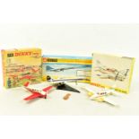 A BOXED CORGI TOYS BAC-SUB CONCORDE AND TWO OTHERS, no. 650, with moveable front nose cone, model