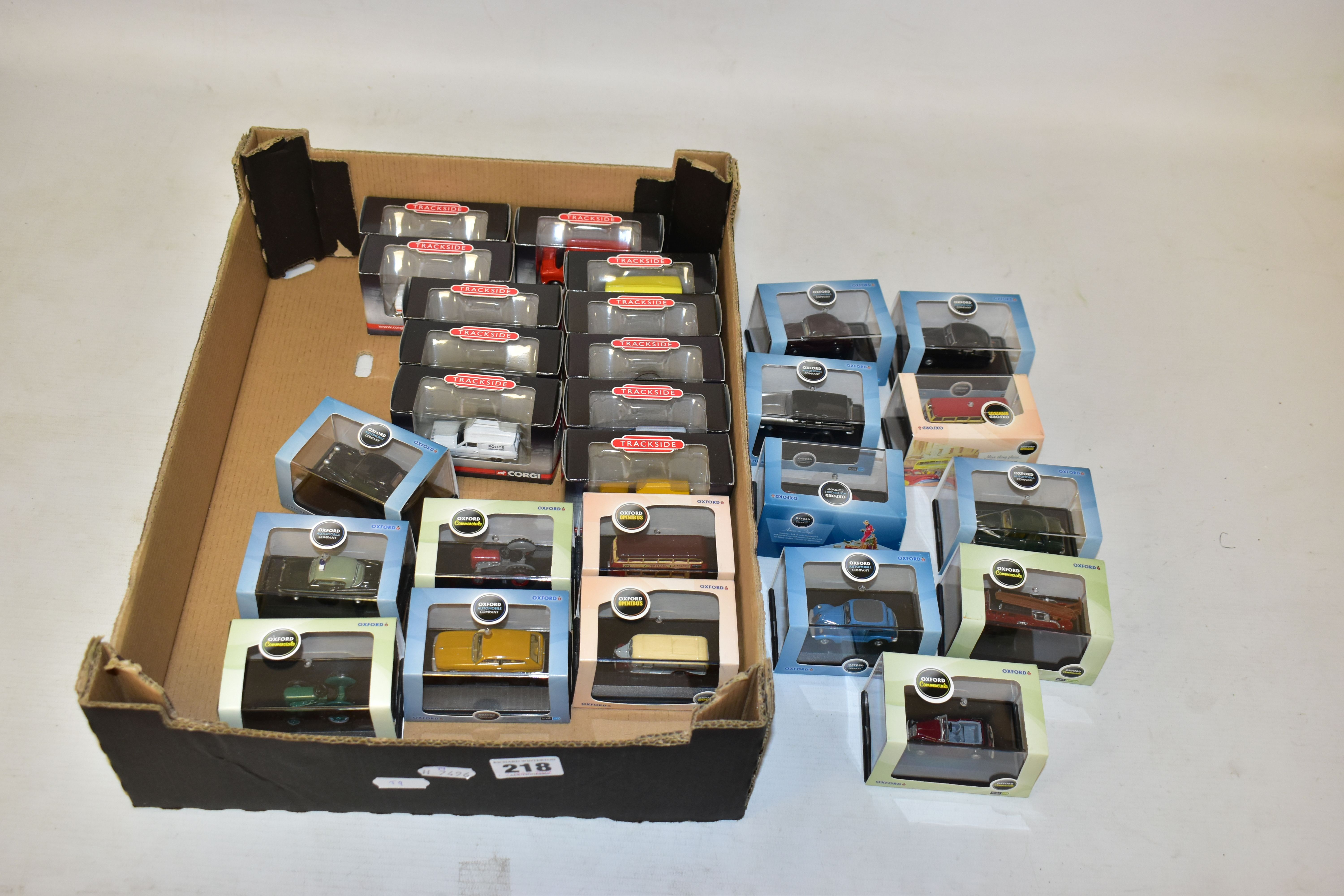A QUANTITY OF BOXED OXFORD DIECAST AND CORGI TRACKSIDE OO AND N GAUGE DIECAST VEHICLES, all appear