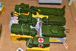 A COLECTION OF BOXED DINKY TOYS MILITARY VEHICLES, Supertoys Thornycroft Mighty Antar Tank