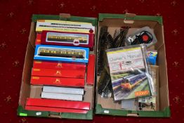 A QUANTITY OF BOXED AND UNBOXED OO GAUGE ROLLING STOCK AND TRACK ETC., to include Hornby Great