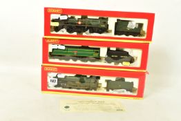 THREE BOXED HORNBY RAILWAYS OO GAUGE LOCOMOTIVES, limited edition West Country class 'Bude' No.