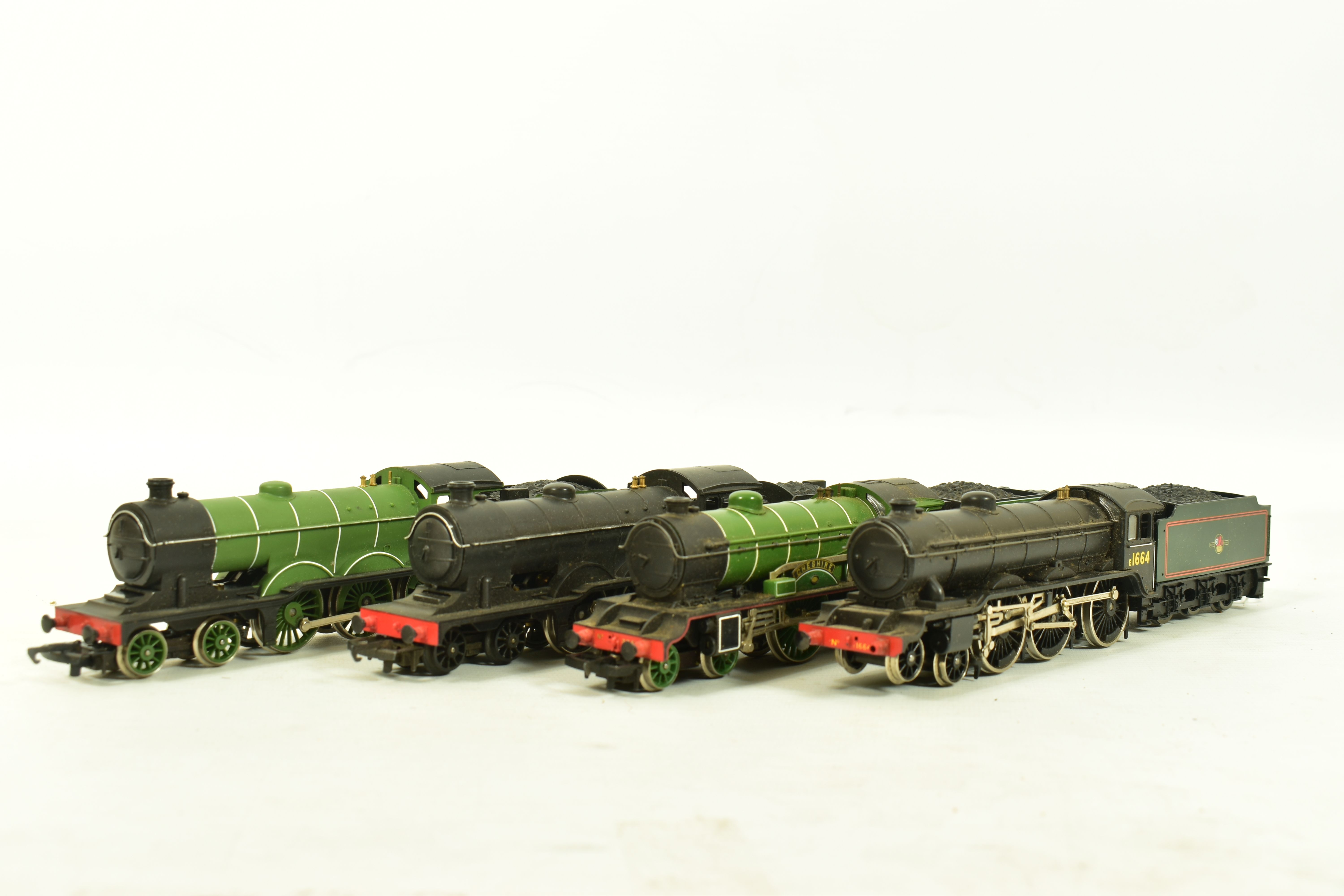FOUR BOXED HORNBY RAILWAYS OO GAUGE LOCOMOTIVES OF L.N.E.R. ORIGIN, 'Shire/Hunt' class 'Cheshire'