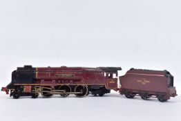 A BOXED HORNBY DUBLO DUCHESS CLASS LOCOMOTIVE, 'City of London' No.46245, B.R. lined maroon