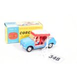 A BOXED CORGI TOYS GHIA-FIAT 600 JOLLY, No.240, complete with canopy and both figures, very minor