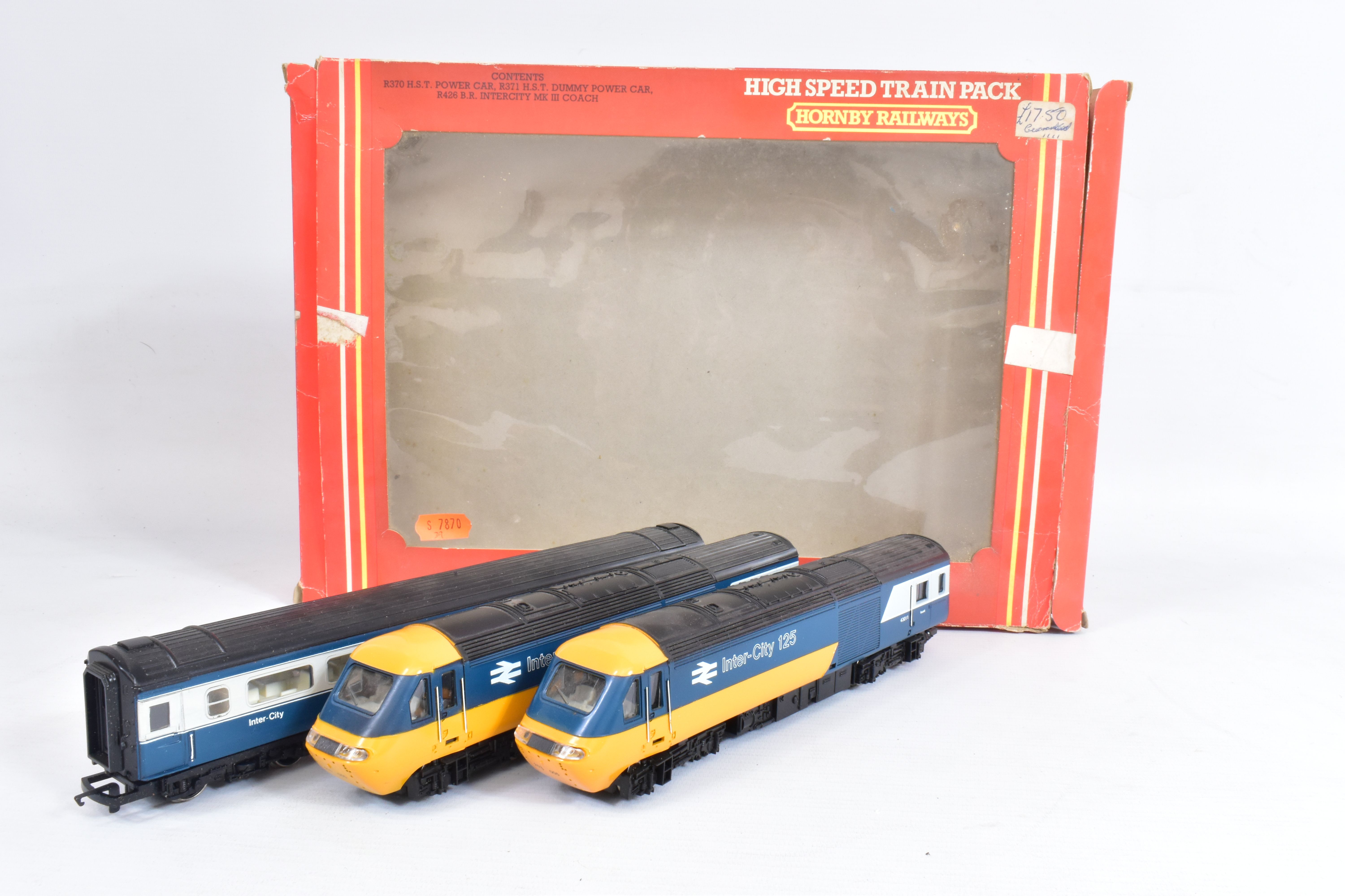 A BOXED HORNBY OO GAUGE INTERCITY 125 HIGH SPEED TRAIN PACK, No.R332, comprising power car No.