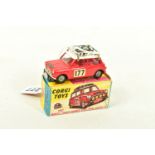 A BOXED CORGI TOYS MINI COOPER 'S' 'MONTE CARLO 1967', No.339, red body, white roof with two spare