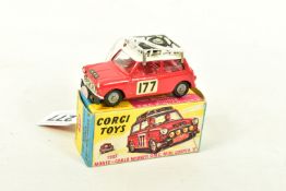 A BOXED CORGI TOYS MINI COOPER 'S' 'MONTE CARLO 1967', No.339, red body, white roof with two spare