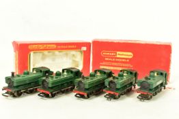 FIVE BOXED HORNBY OO GAUGE G.W.R. CLASS 57XX PANNIER TANK LOCOMOTIVES, all No.8751 or unnumbered