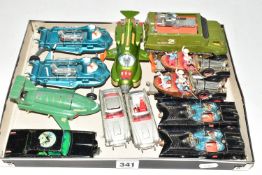 A QUANTITY OF UNBOXED AND ASSORTED PLAYWORN T.V. AND FILM RELATED DIECAST VEHICLES, Corgi Toys