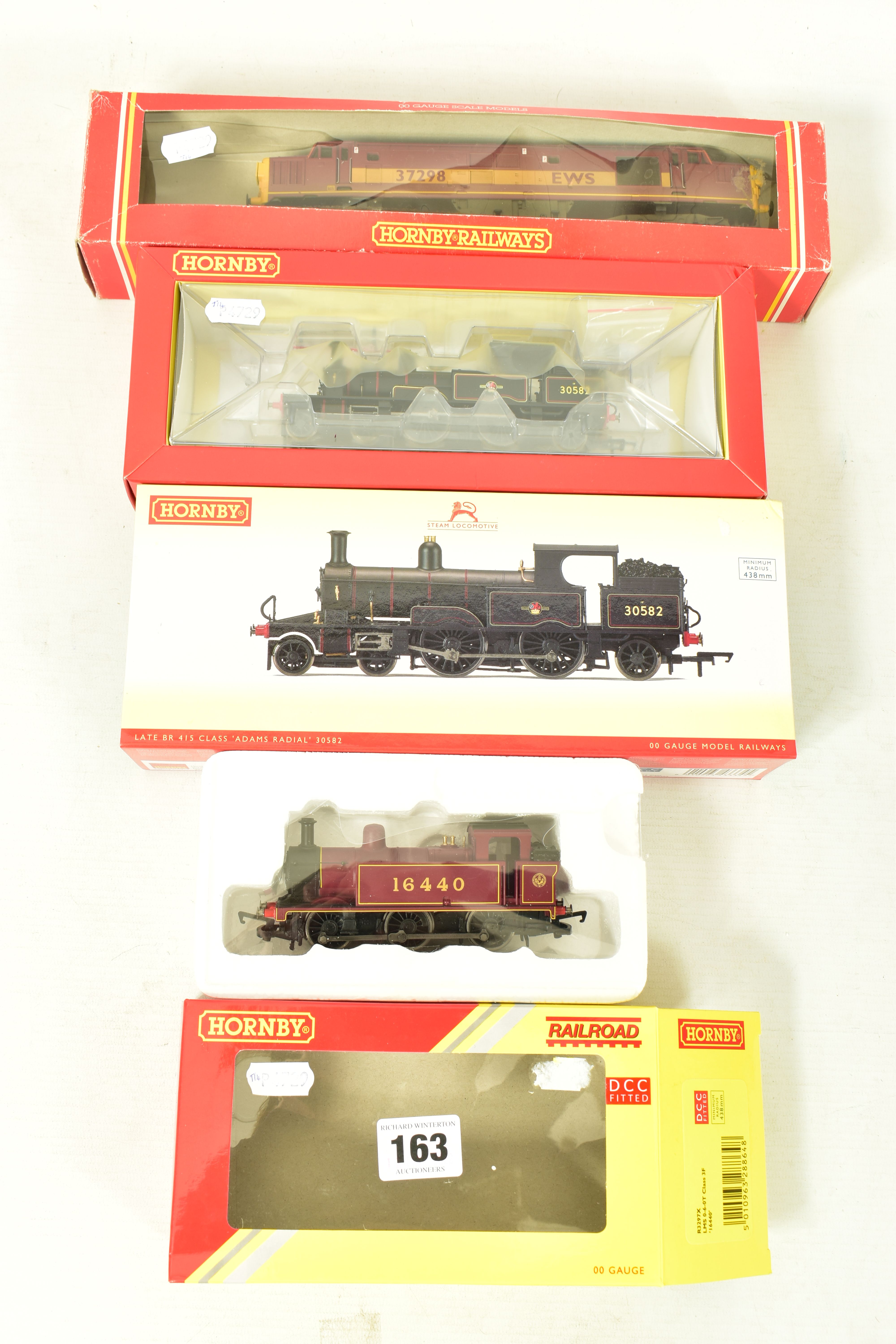 THREE BOXED HORNBY RAILWAYS OO GAUGE LOCOMOTIVES, 'Adams Radial' class 415 No.30582, B.R. black