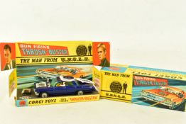 A CORGI TOYS OLDSMOBILE THRUSH-BUSTER , from the Man from U.N.C.L.E.,No. 497, sticker to the hood