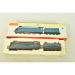 A BOXED HORNBY RAILWAYS OO GAUGE A4 CLASS LOCOMOTIVE AND TENDER, 'Mallard' No.4468, L.N.E.R. blue