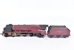 A BOXED HORNBY DUBLO DUCHESS CLASS LOCOMOTIVE, 'City of London' No.46245, B.R. lined maroon