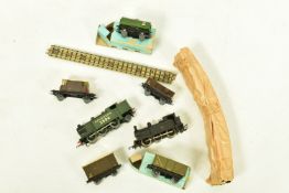 A QUANTITY OF MAINLY UNBOXED HORNBY DUBLO LOCOMOTIVES AND ROLLING STOCK, locomotives are class N2